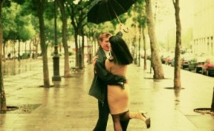 Couple In Rain